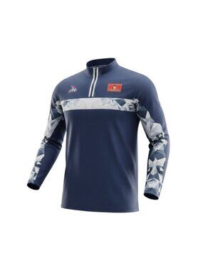 Always Advancing Mens Navy Marine Corps Marathon 2020 Quarter Zip Top M
